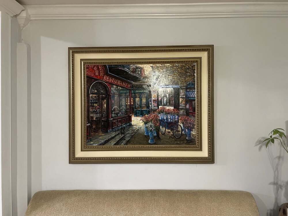 Vadik Suljakov Passage Remee-Ponty Hand Embellished PP Canvas #'d Hand Signed